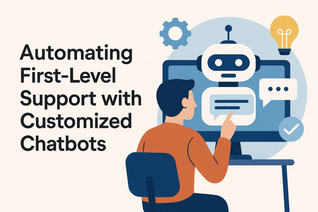 Automating First-Level Support with Customized Chatbots